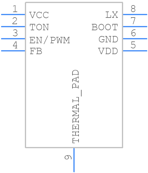 IS32LT3953B-GRLA3-TR - Lumissil Microsystems - PCB symbol