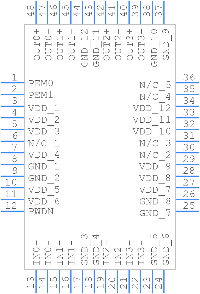 DS90LV004TVS - Texas Instruments - PCB symbol