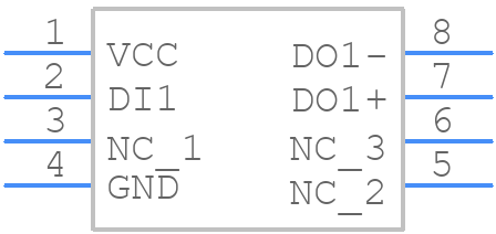 DS90LV017ATM - Texas Instruments - PCB symbol