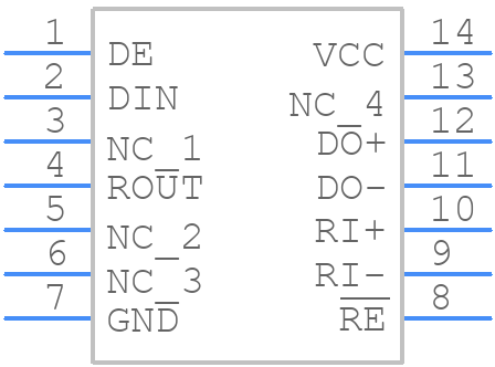 DS90LV019TMTC - Texas Instruments - PCB symbol