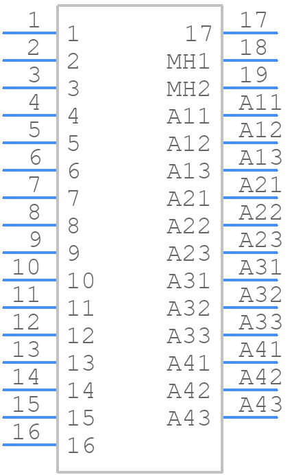 685M21WA4SL461 - NorComp - PCB symbol