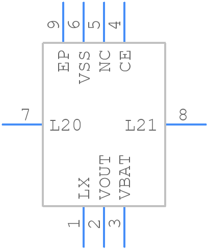 XCL100A371ER-G - Torex - PCB symbol