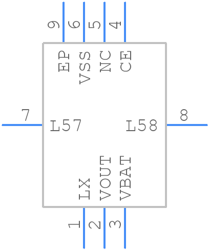 XCL100B411ER-G - Torex - PCB symbol