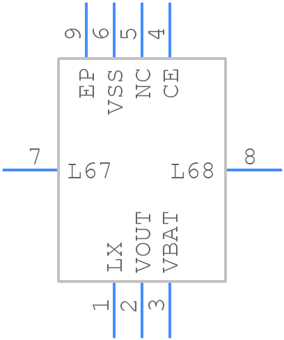 XCL100C181ER-G - Torex - PCB symbol