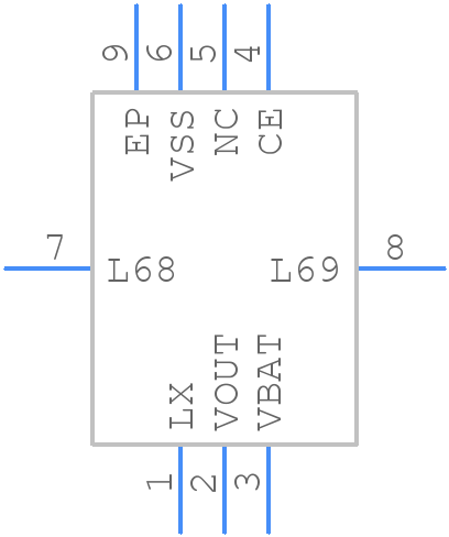 XCL100C191ER-G - Torex - PCB symbol