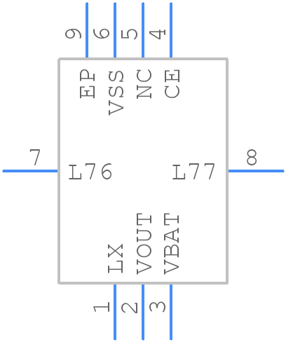 XCL100C271ER-G - Torex - PCB symbol