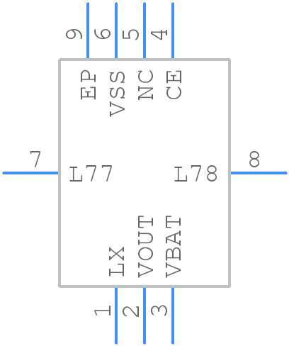 XCL100C281ER-G - Torex - PCB symbol