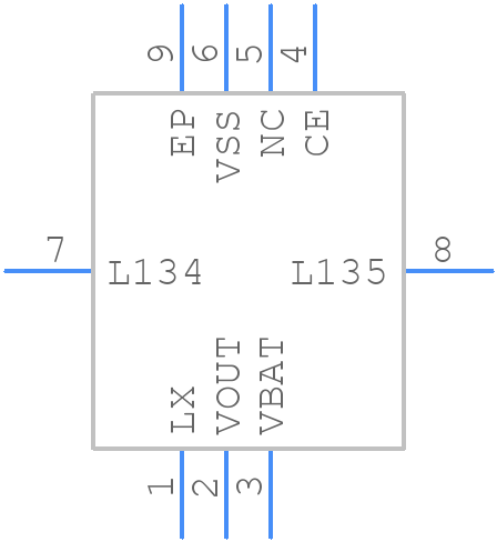XCL100B192ER-G - Torex - PCB symbol