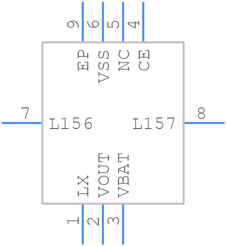 XCL100B412ER-G - Torex - PCB symbol