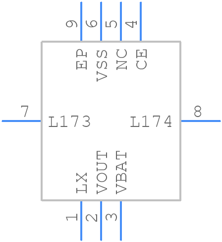 XCL100C252ER-G - Torex - PCB symbol