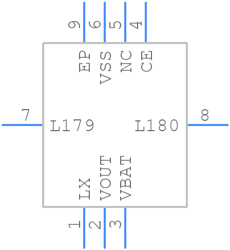 XCL100C312ER-G - Torex - PCB symbol
