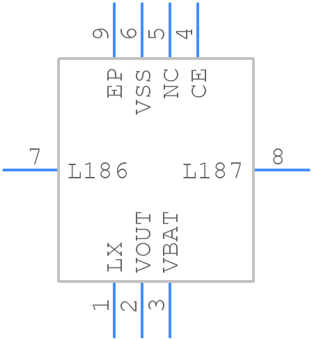 XCL100C382ER-G - Torex - PCB symbol