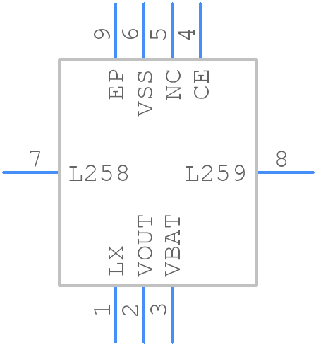 XCL100B443ER-G - Torex - PCB symbol