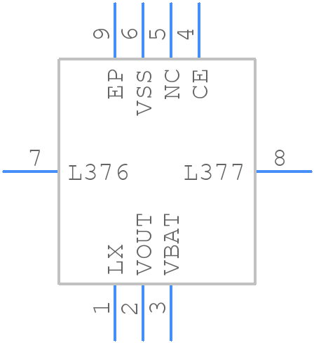 XCL100C304ER-G - Torex - PCB symbol