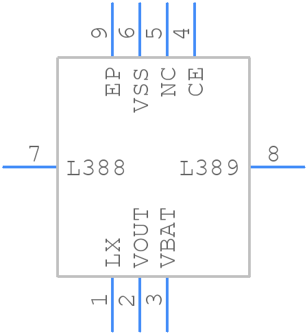 XCL100C424ER-G - Torex - PCB symbol
