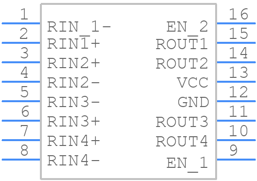 DS90LV048ATMTC - Texas Instruments - PCB symbol
