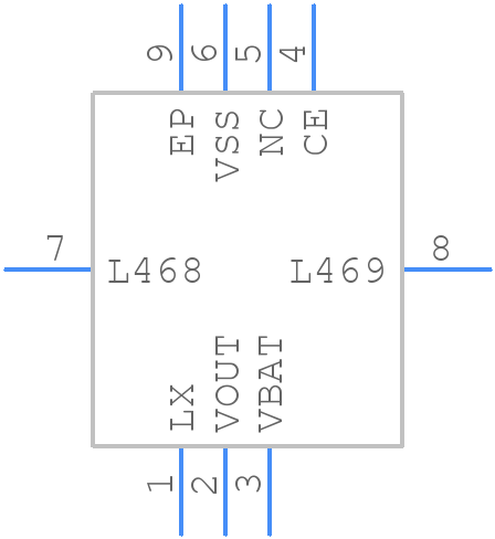 XCL100C235ER-G - Torex - PCB symbol