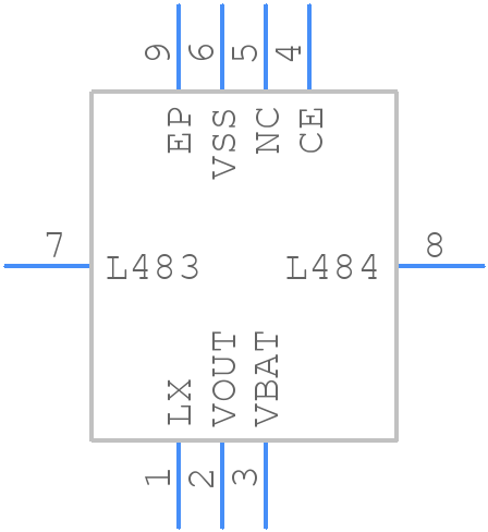 XCL100C385ER-G - Torex - PCB symbol