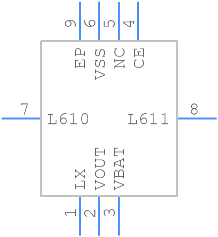 XCL100A337ER-G - Torex - PCB symbol
