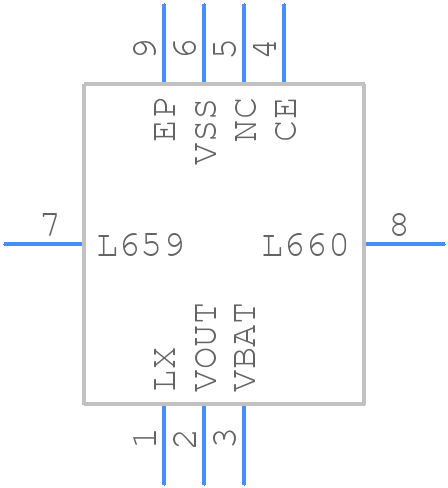 XCL100B497ER-G - Torex - PCB symbol