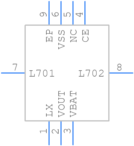 XCL100A25BER-G - Torex - PCB symbol
