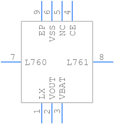 XCL100C18BER-G - Torex - PCB symbol