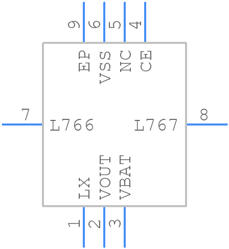 XCL100C24BER-G - Torex - PCB symbol