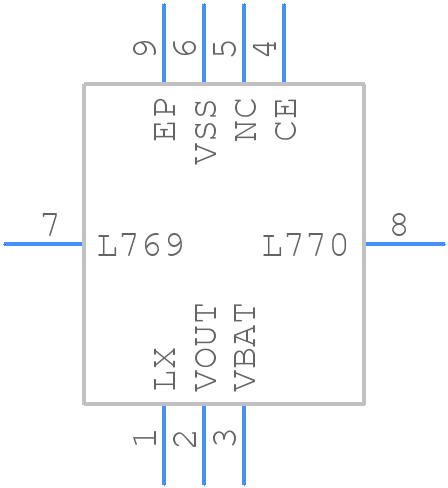 XCL100C27BER-G - Torex - PCB symbol