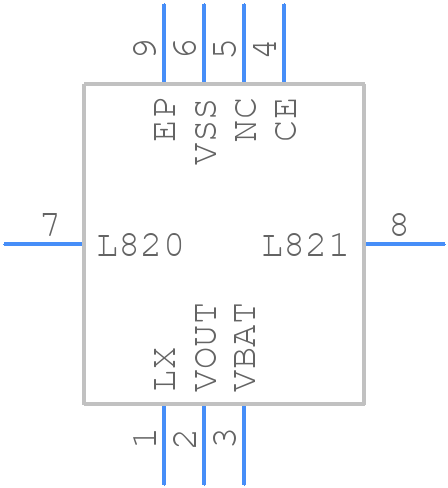 XCL100A456ER-G - Torex - PCB symbol