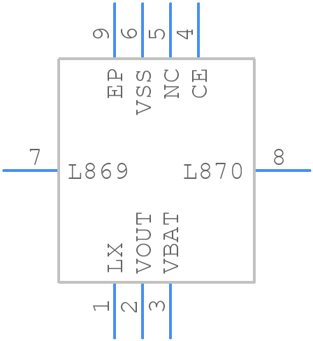 XCL100C286ER-G - Torex - PCB symbol
