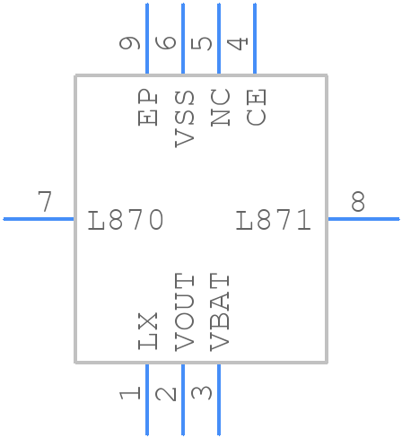 XCL100C296ER-G - Torex - PCB symbol