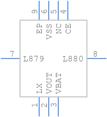 XCL100C386ER-G - Torex - PCB symbol