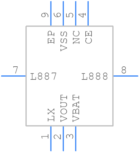 XCL100C466ER-G - Torex - PCB symbol