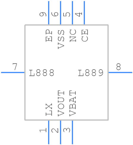 XCL100C476ER-G - Torex - PCB symbol