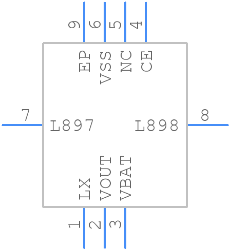 XCL100A23AER-G - Torex - PCB symbol