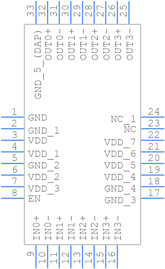DS90LV804TSQ - Texas Instruments - PCB symbol