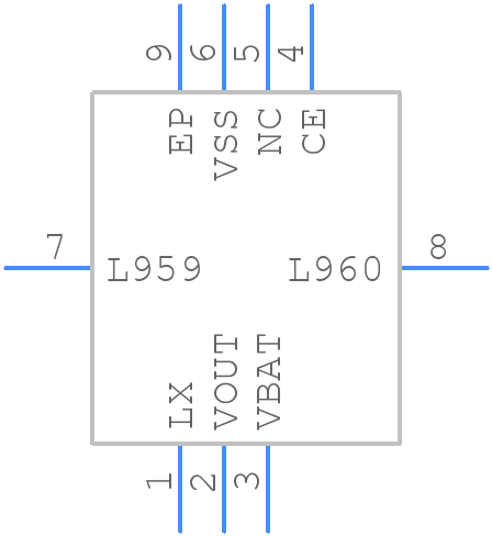 XCL100C19AER-G - Torex - PCB symbol