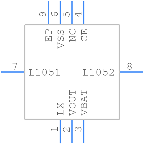 XCL100B458ER-G - Torex - PCB symbol