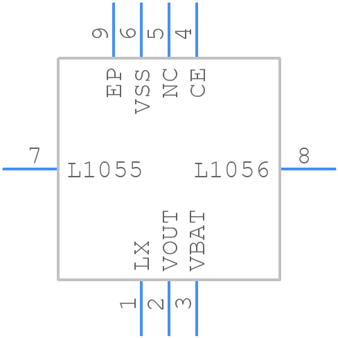 XCL100B498ER-G - Torex - PCB symbol