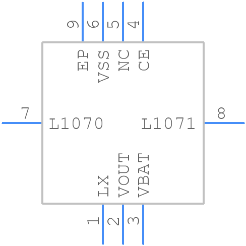 XCL100C318ER-G - Torex - PCB symbol