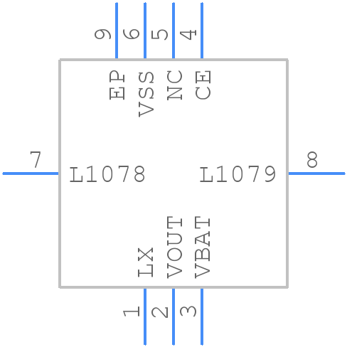 XCL100C398ER-G - Torex - PCB symbol