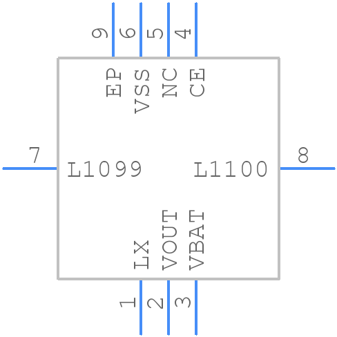 XCL100A27CER-G - Torex - PCB symbol