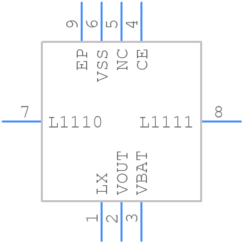 XCL100A38CER-G - Torex - PCB symbol