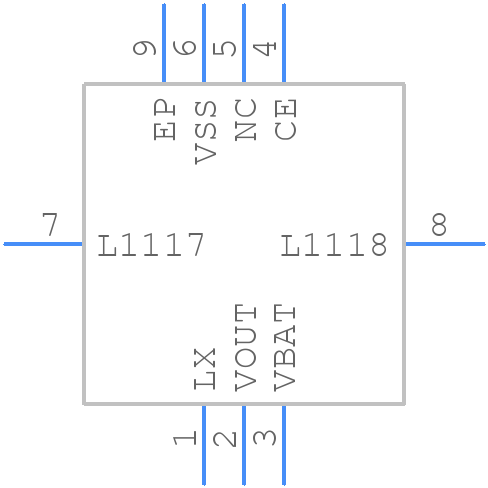 XCL100A45CER-G - Torex - PCB symbol