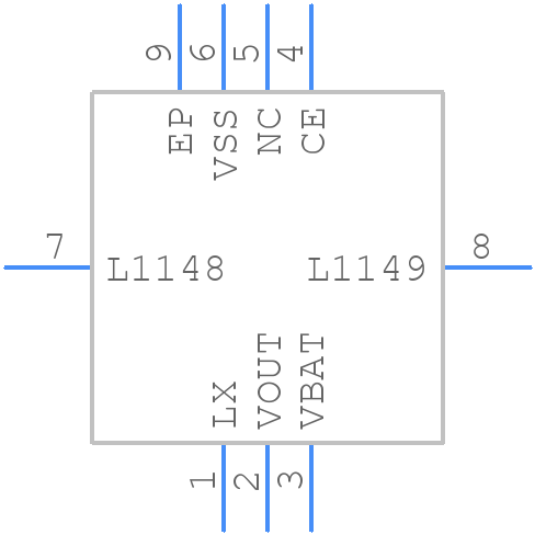 XCL100B43CER-G - Torex - PCB symbol