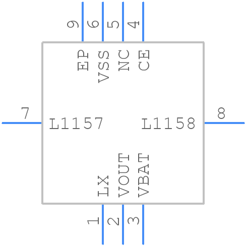 XCL100C19CER-G - Torex - PCB symbol