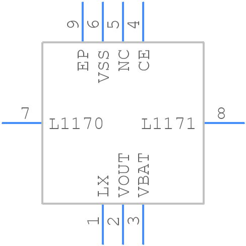 XCL100C32CER-G - Torex - PCB symbol