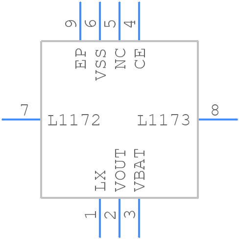 XCL100C34CER-G - Torex - PCB symbol