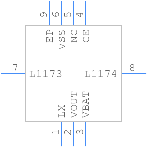 XCL100C35CER-G - Torex - PCB symbol