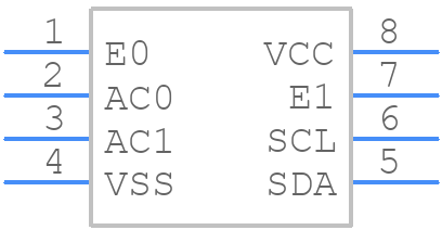 M24LR64-RMN6T/2 - STMicroelectronics - PCB symbol